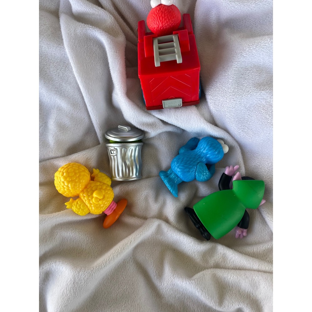Sesame Street Toy Lot Elmo Fire Truck Cookie Monster Big Bird Oscar The Count‎ - Picture 6 of 8